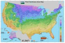 USDA Zone map