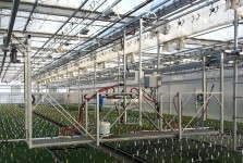 This navigator boom from Cherry Creek Systems helps water crops consistently and evenly.