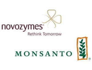 Monsanto and Novozymes logos