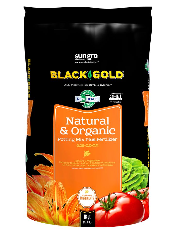 SunGro's new packaging for Black Gold Natural & Organic