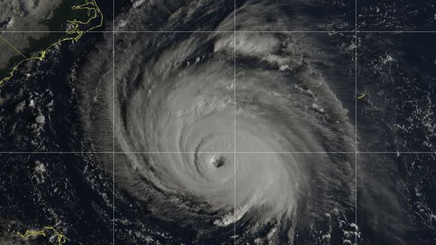 Hurricane Florence view by satellite