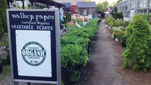 Organic certified sign at Walker Farm in Vermont