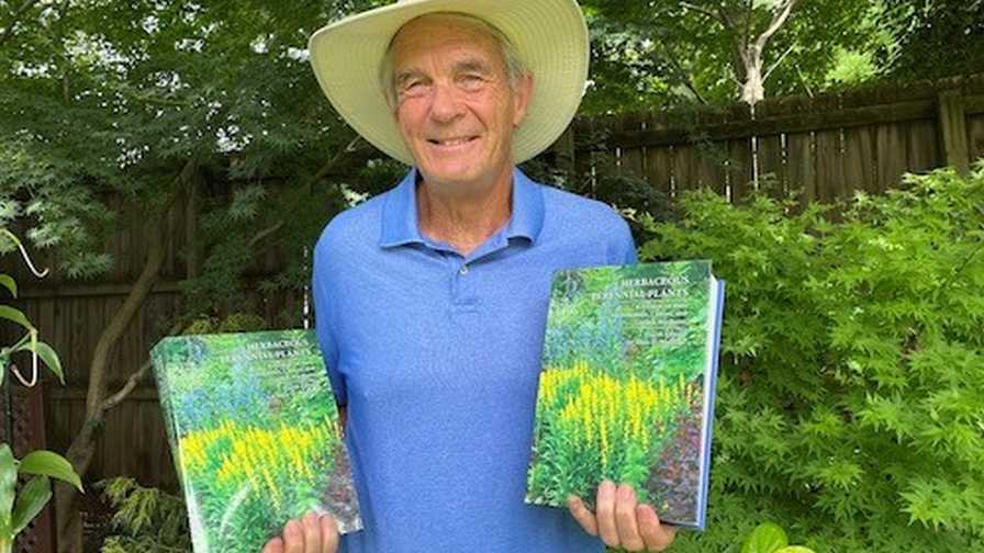 Allan With New Perennials Book