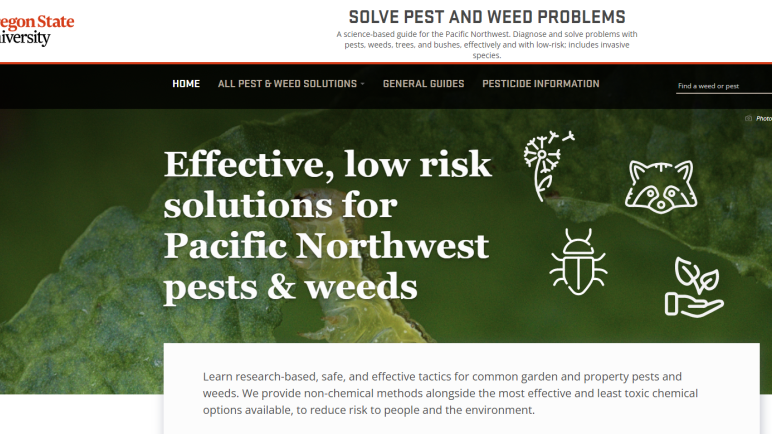 Oregon State University Solve Pest and Weed Problems Website