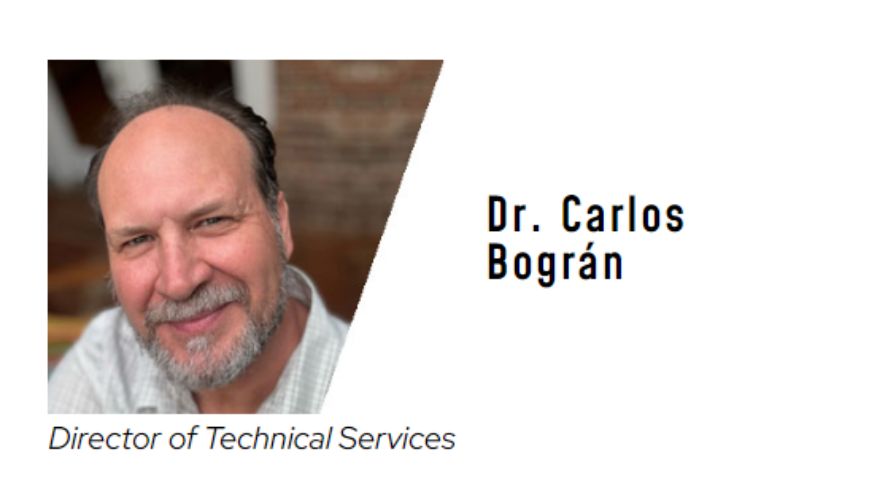 Dr. Carlos Bográn, new Technical Services Director at BioWorks