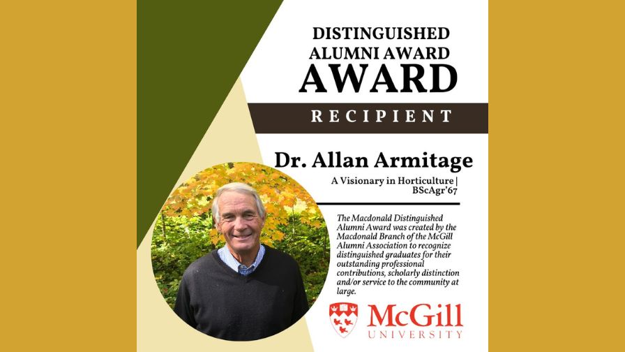 2024 McGill Macdonald Distinguished Alumni Awards - Dr. Allan Armitage