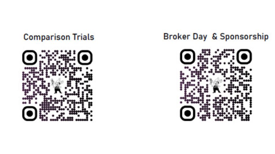 2024 Poinsettia Trial Open House QR codes from Millstadt Young Plants