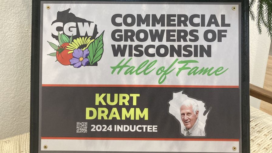 The Commercial Growers of Wisconsin (CGW) 2024 Hall of Fame inductee of Kurt Dramm