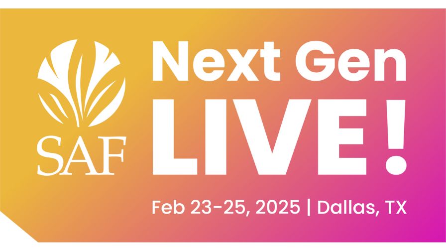 Website event banner for the Next Gen LIVE! Conference from the Society of American Florists