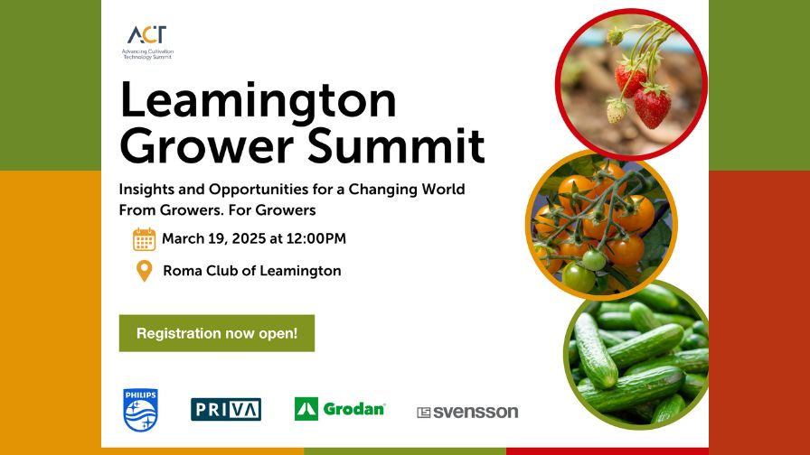 3rd ACT Leamington Grower Summit in 2025 article banner and registration