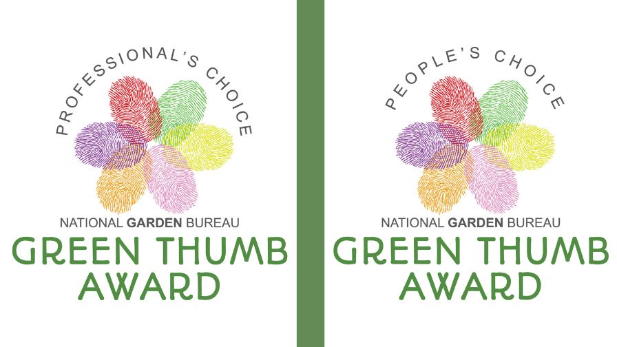 Professional's Choice Green Thumb Award (Left) and People's Choice Green Thumb Award (Right) from the National Garden Bureau (NGB)