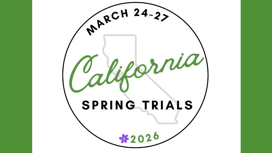The logo for 2026 California Spring Trials (CAST), from National Garden Bureau.