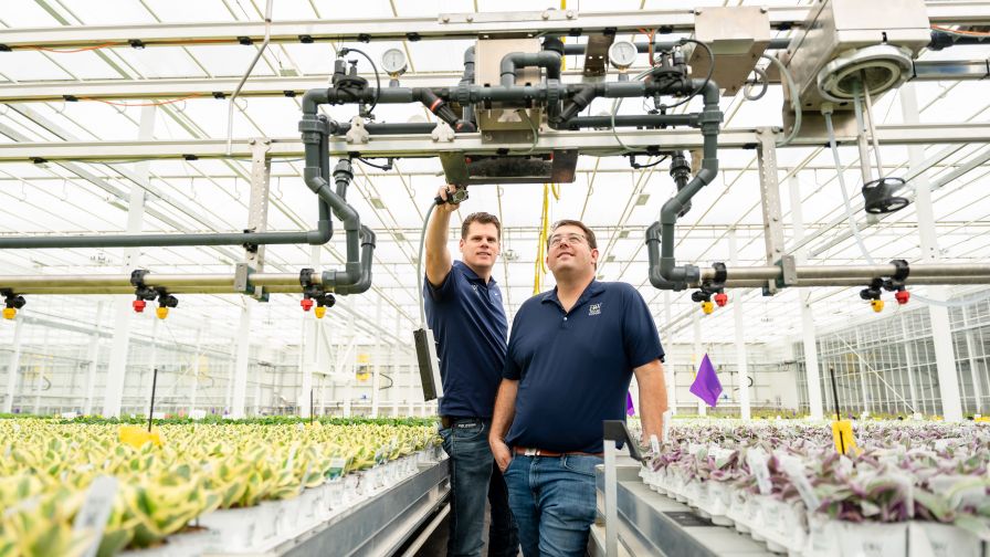 Jason vanWingerden (R) and Frank Paul (L), the CEO and COO behind The Plant Company, are leading the charge toward high-tech, quality-driven houseplant production.
