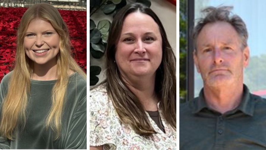 (Left to Right) Addison Carter, Emily Stalzer, and Bill Rowohlt.