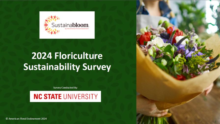 2024 Floriculture Sustainability Survey cover.