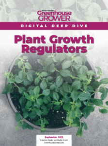 Greenhouse Grower September 2025 Digital Deep Dive cover on Plant Growth Regulators (PGRs).