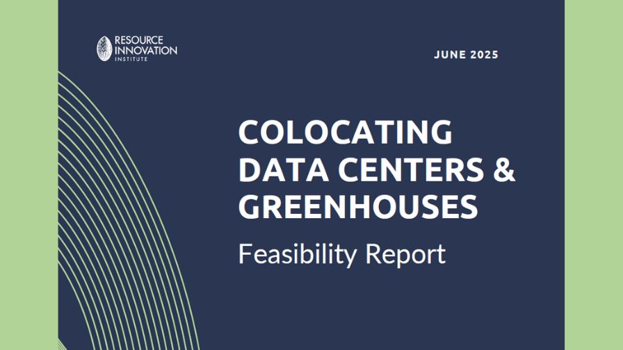 The first page of the Colocating Data Centers and Greenhouses: A Feasibility Report.