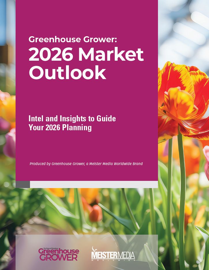 The Greenhouse Grower: 2026 Market Outlook white paper cover.