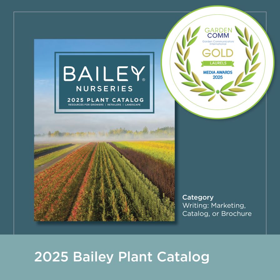 Gold Medal Media Laurel Award for the 2025 Bailey Plant Catalog.
