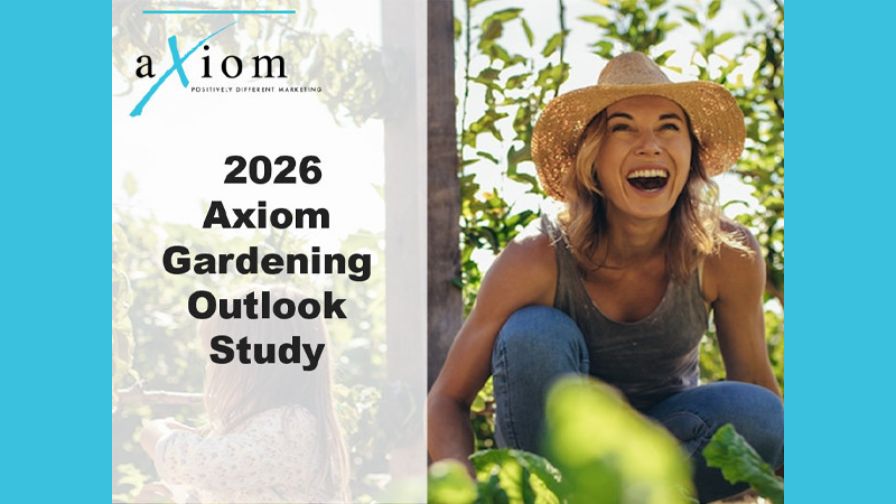 Axiom 2026 Gardening Outlook Study graphic.