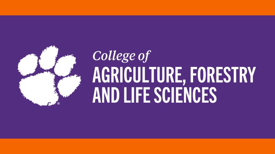 Clemson College of Agriculture, Forestry, and Life Sciences logo.