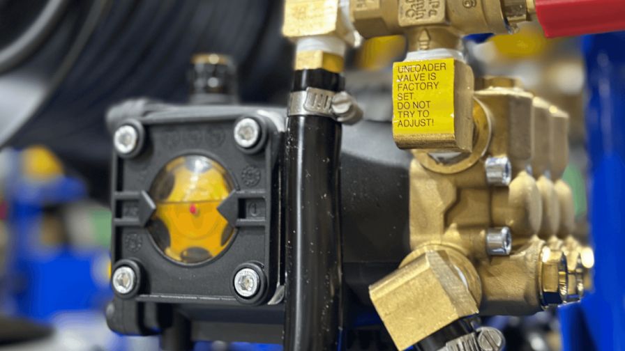 A close up of a greenhouse sprayer for a spring maintenance check.