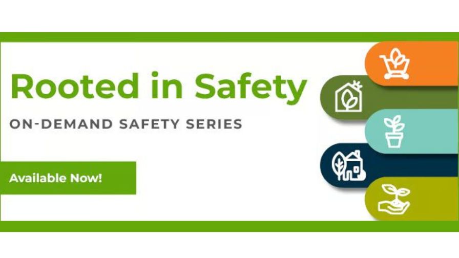 Graphic for the Rooted in Safety workplace safety video series.
