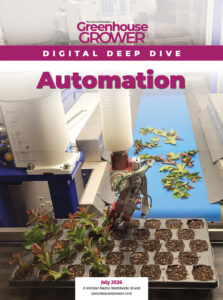 Greenhouse Grower July 2026 Digital Deep Dive cover on Automation.